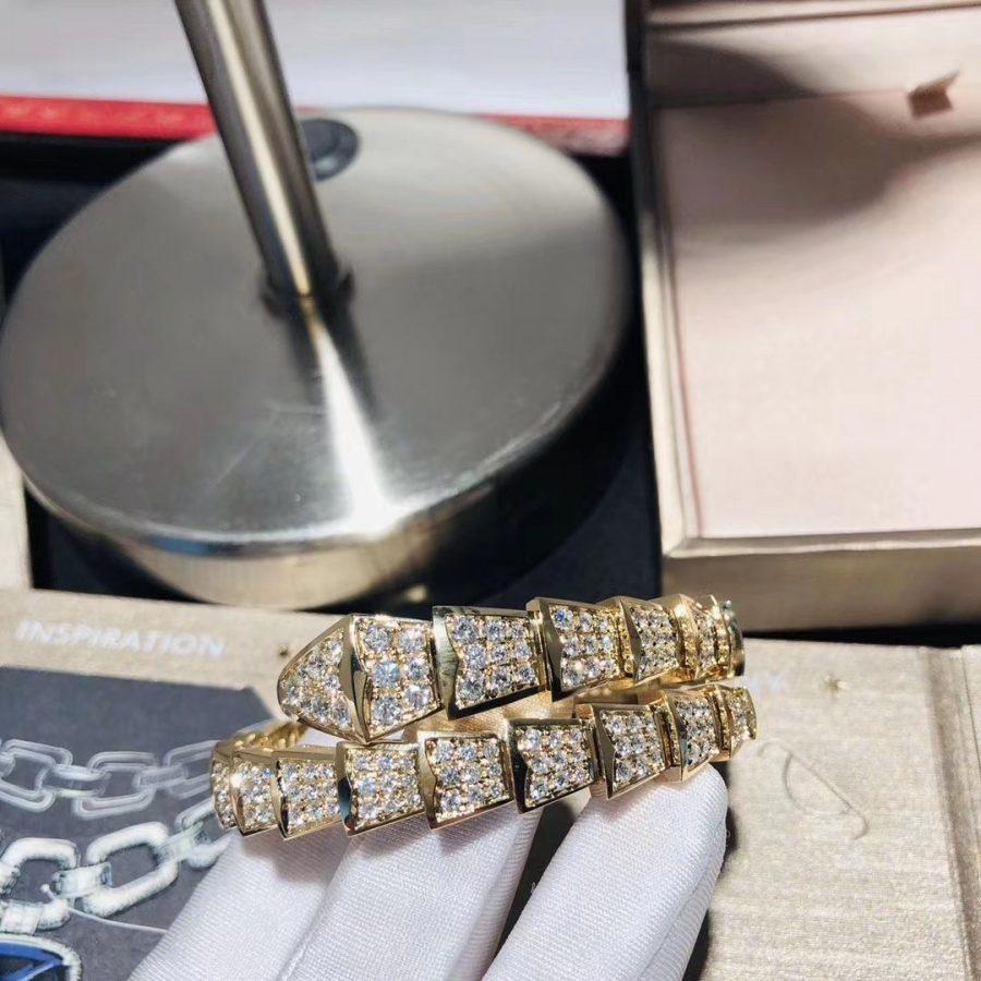 [Clover Jewelrys]SERPENTI BRACELET 8MM GOLD DIAMOND