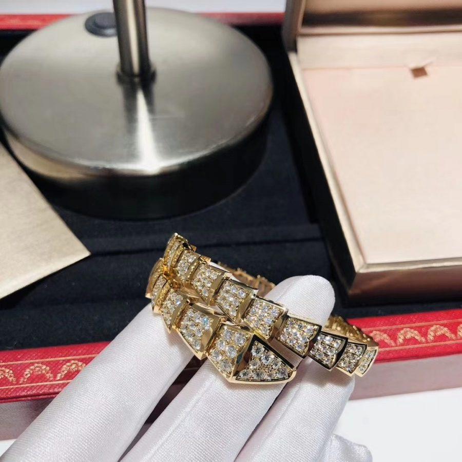 [Clover Jewelrys]SERPENTI BRACELET 8MM GOLD DIAMOND