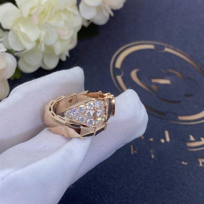 [Clover Jewelrys]SERPENTI RING PINK GOLD DIAMOND