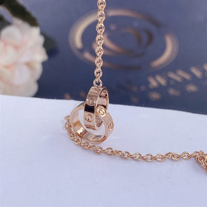 [Clover Jewelrys]LOVE BRACELET DOUBLE RING