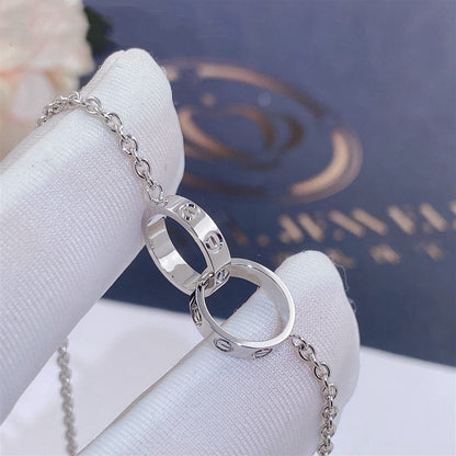 [Clover Jewelrys]LOVE BRACELET DOUBLE RING