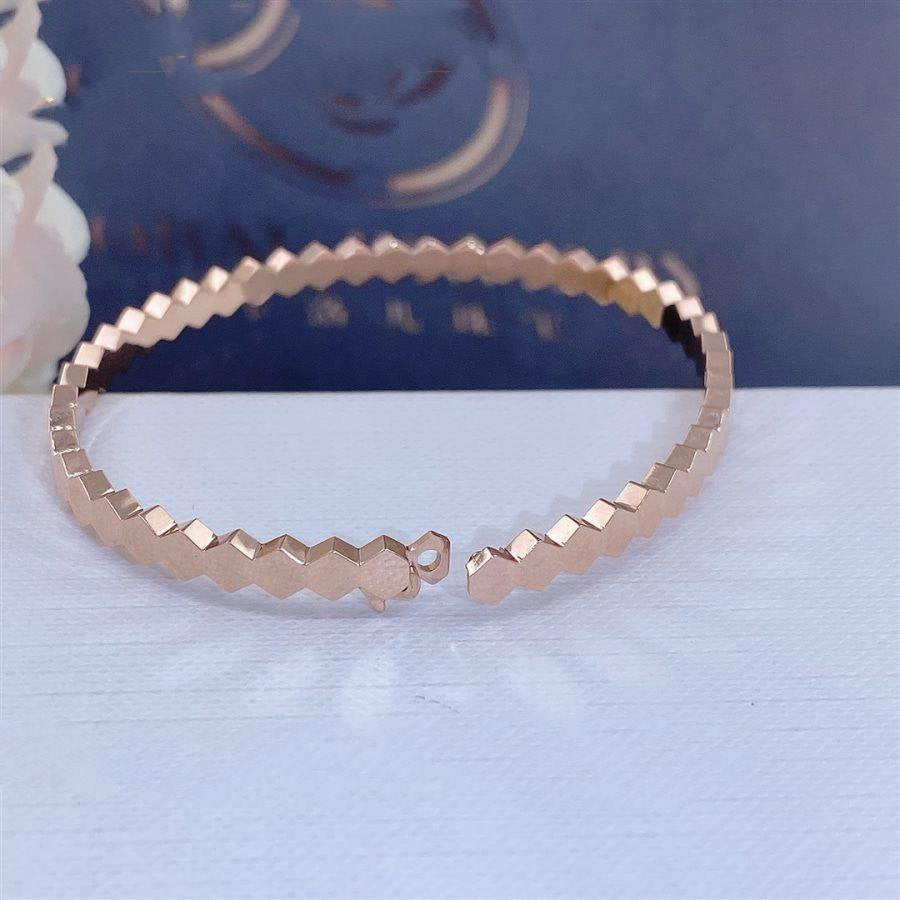 [Clover Jewelrys]BEE LOVE PINK GOLD BRACELET