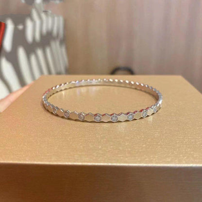 [Clover Jewelrys]BEE LOVE SILVER DIAMOND BRACELET