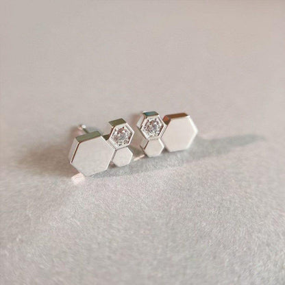 [Clover Jewelrys]BEE LOVE SILVER DIAMOND EARRINGS