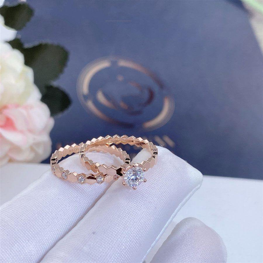 [Clover Jewelrys]BEE LOVE RING PINK GOLD 1 DIAMOND