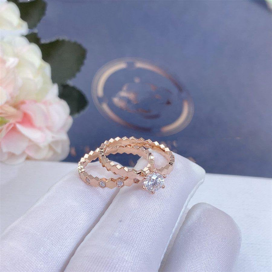 [Clover Jewelrys]BEE LOVE RING PINK GOLD DIAMOND