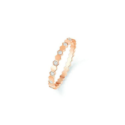 [Clover Jewelrys]BEE LOVE RING PINK GOLD DIAMOND