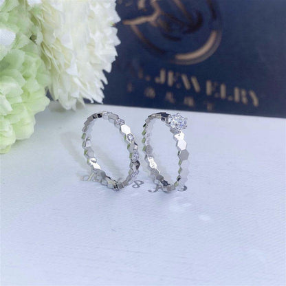 [Clover Jewelrys]BEE LOVE RING SILVER 1 DIAMOND