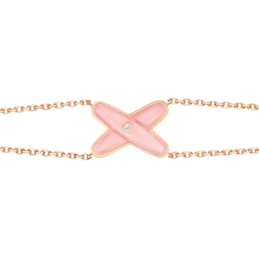 [Clover Jewelrys]JEUX BRACELET PINK MOP PINK GOLD 1 DIAMOND