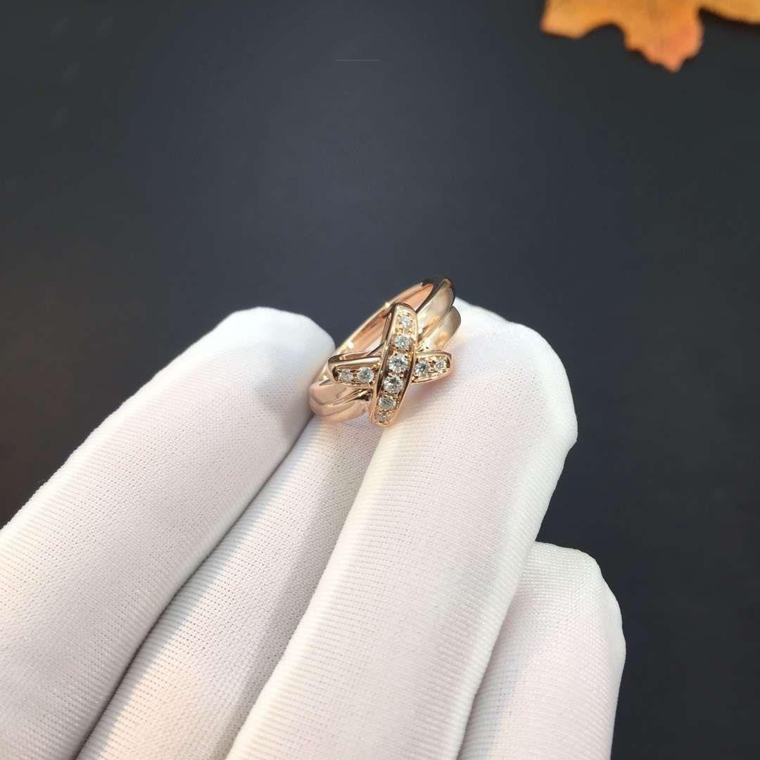 [Clover Jewelrys]JEUX DE PINK GOLD DIAMOND RING