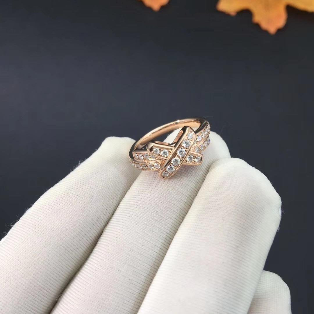 [Clover Jewelrys]JEUX DE RING PINK GOLD DIAMOND