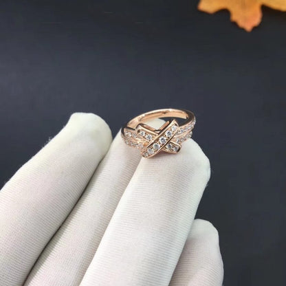 [Clover Jewelrys]JEUX DE RING PINK GOLD DIAMOND