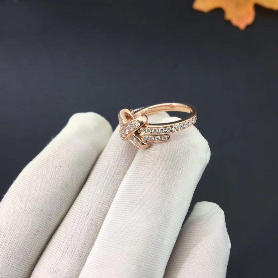 [Clover Jewelrys]JEUX DE RING PINK GOLD DIAMOND