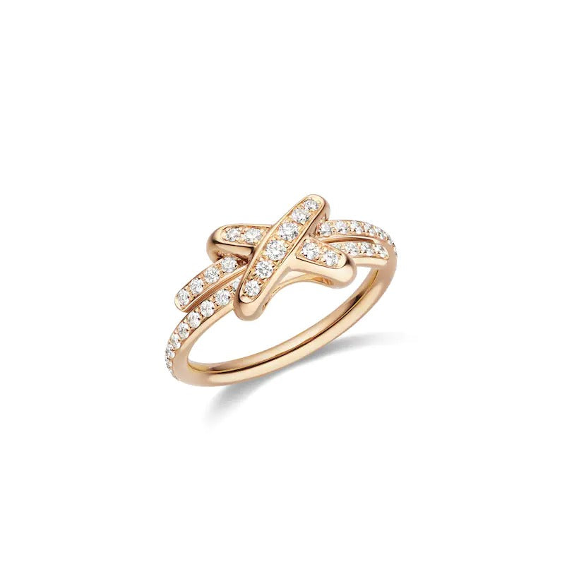 [Clover Jewelrys]JEUX DE RING PINK GOLD DIAMOND