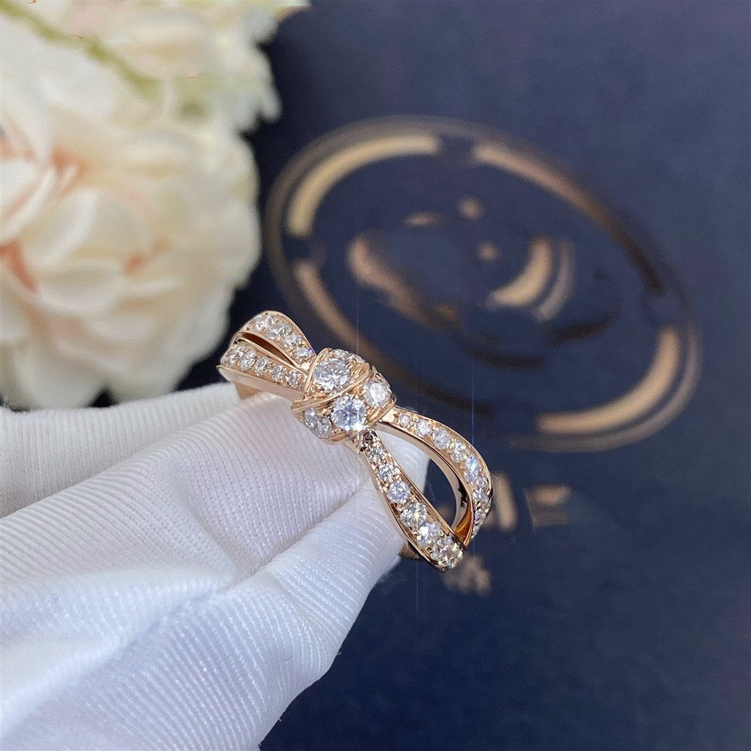 [Clover Jewelrys]LIENS PINK GOLD DIAMOND RING