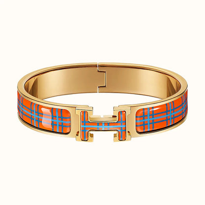 [Clover Jewelrys]H TARTAN BRACELET 12MM