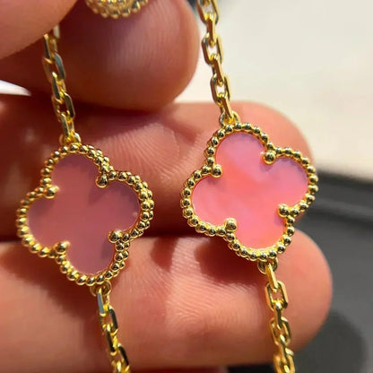 [Clover Jewelrys]CLOVER 5 PINK MOP BRACELET