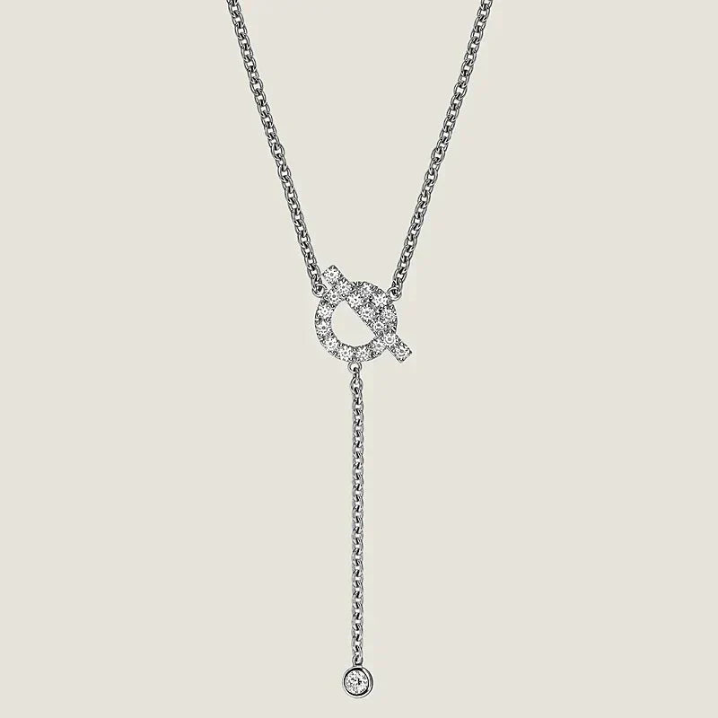 [Clover Jewelrys]FINESSE SILVER DIAMOND NECKLACE