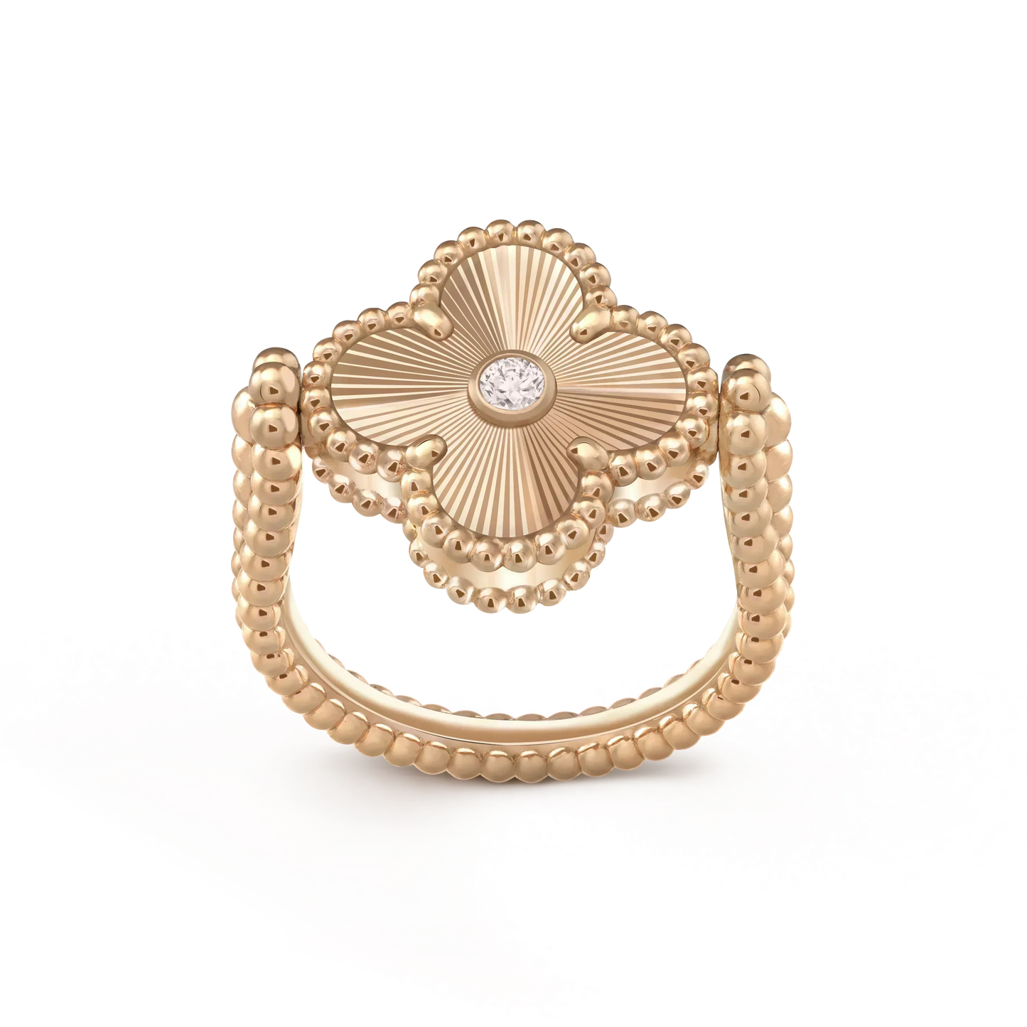 [Clover Jewelrys]CLOVER RIVERSIBLE ROSE GOLD RING