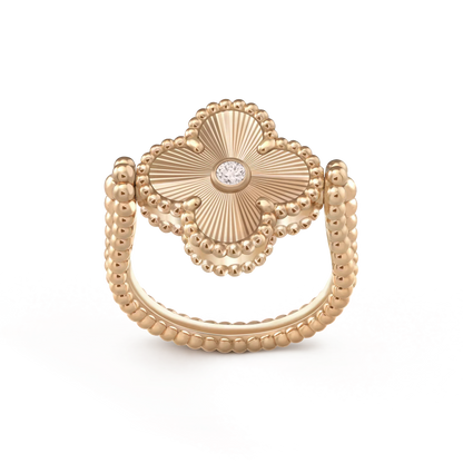 [Clover Jewelrys]CLOVER RIVERSIBLE ROSE GOLD RING