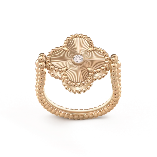 [Clover Jewelrys]CLOVER RIVERSIBLE ROSE GOLD RING