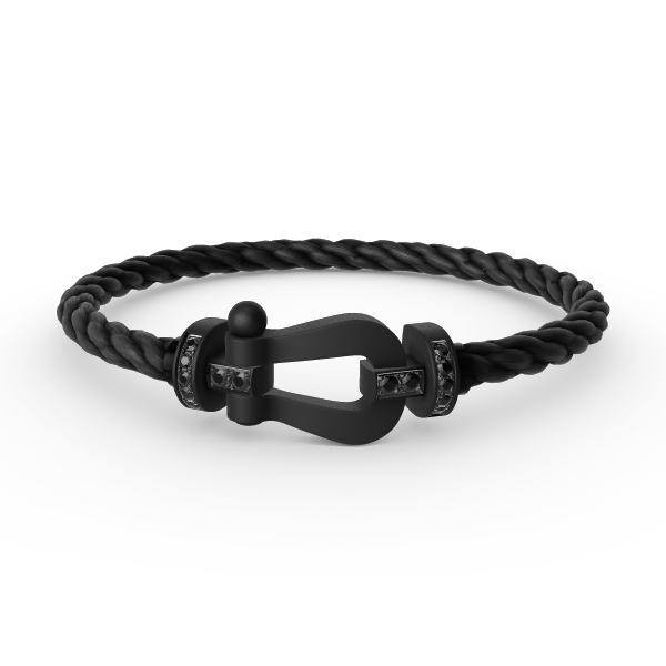 [Clover Jewelrys]FORCE LARGE SERIES HORSESHOE BLACK SAMURAI BRACELET