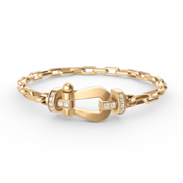 [Clover Jewelrys]FORCE LARGE HORSESHOE CLASP  METAL BRACELET