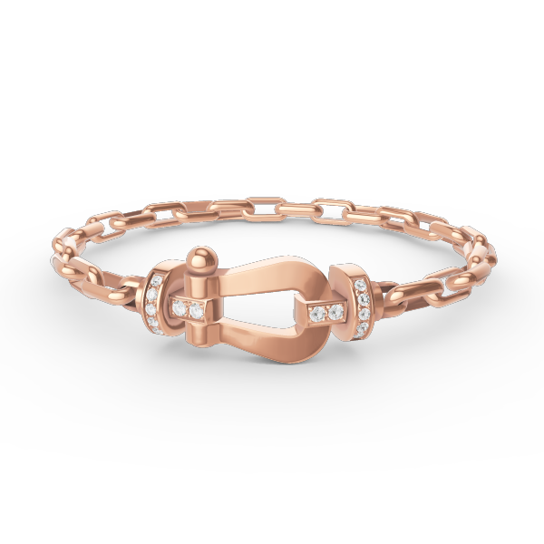 [Clover Jewelrys]FORCE LARGE HORSESHOE CLASP  METAL BRACELET