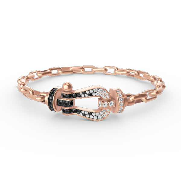 [Clover Jewelrys]FORCE LARGE HORSESHOE CLASP  METAL BRACELET