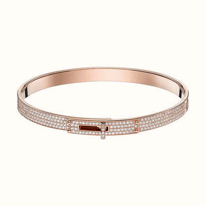 [Clover Jewelrys]KELLY BRACELET DIAMOND PAVED