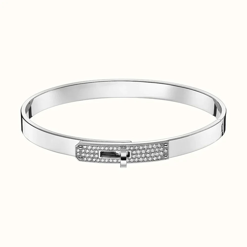 [Clover Jewelrys]KELLY SILVER DIAMOND BRACELET