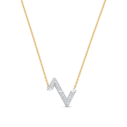 [Clover Jewelrys]VOLT SILVER DIAMOND PEDANT NECKLACE