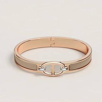 [Clover Jewelrys]CLIC CHAINE PINK GOLD BRACELET