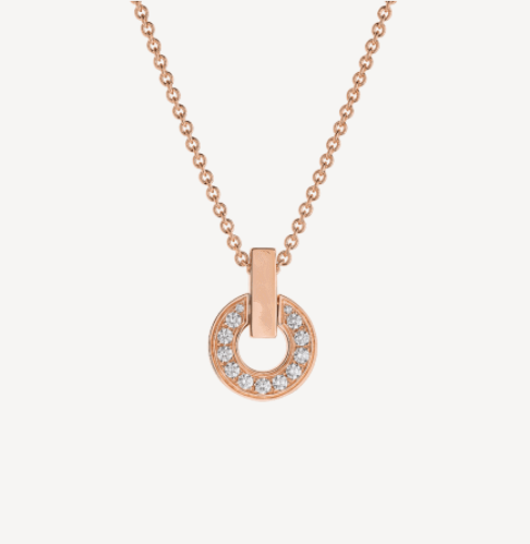 [Clover Jewelrys]GARI NECKLACE PINK GOLD DIAMOND