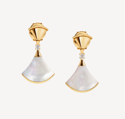 [Clover Jewelrys]DREAM MOP 1 DIAMOND EARRINGS