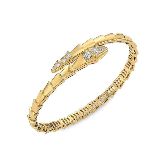 [Clover Jewelrys]SERPENTI BRACELET DIAMONDS PINK GOLD