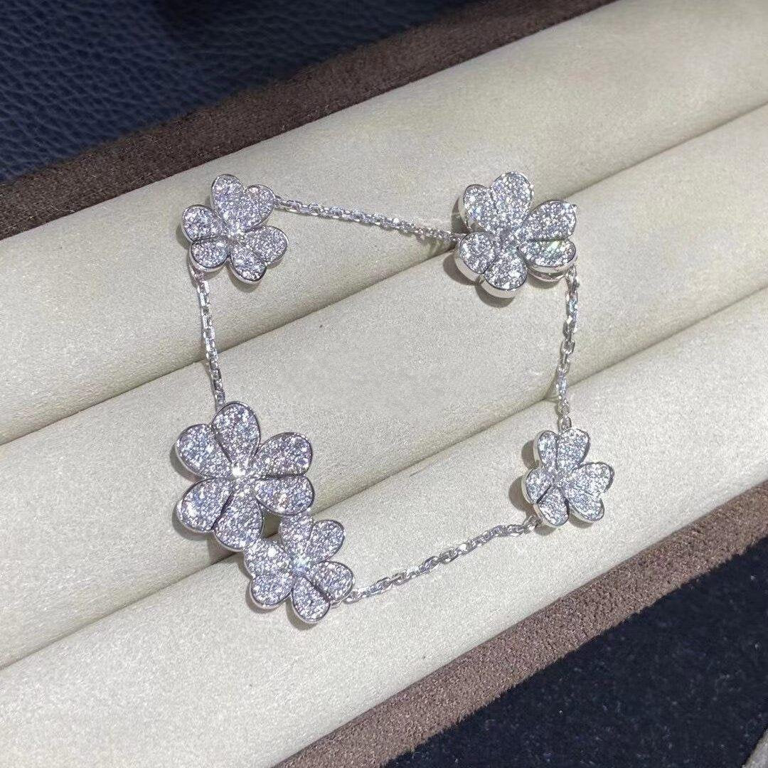 [Clover Jewelrys]FRIVOLE SILVER 5 FLOWERS BRACELET