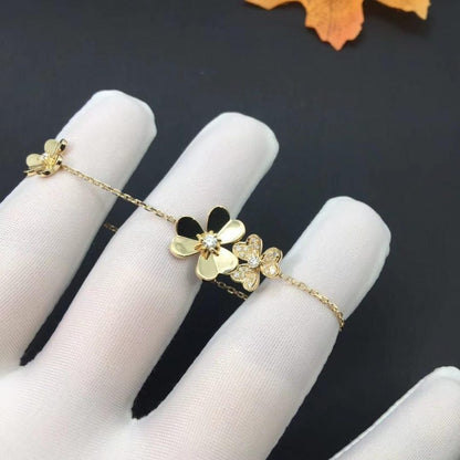 [Clover Jewelrys]FRIVOLE GOLD 5 FLOWERS BRACELET