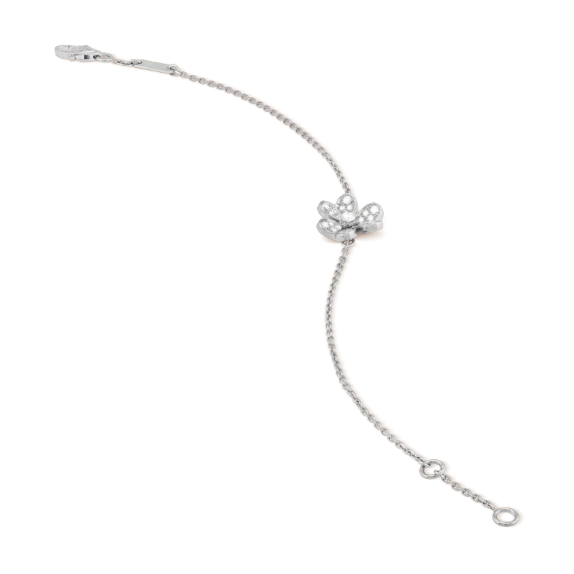 [Clover Jewelrys]FRIVOLE SILVER FLOWER DIAMOND BRACELET