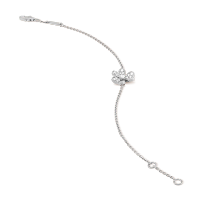 [Clover Jewelrys]FRIVOLE SILVER FLOWER DIAMOND BRACELET