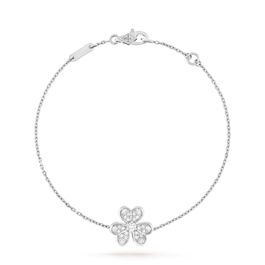 [Clover Jewelrys]FRIVOLE SILVER FLOWER DIAMOND BRACELET