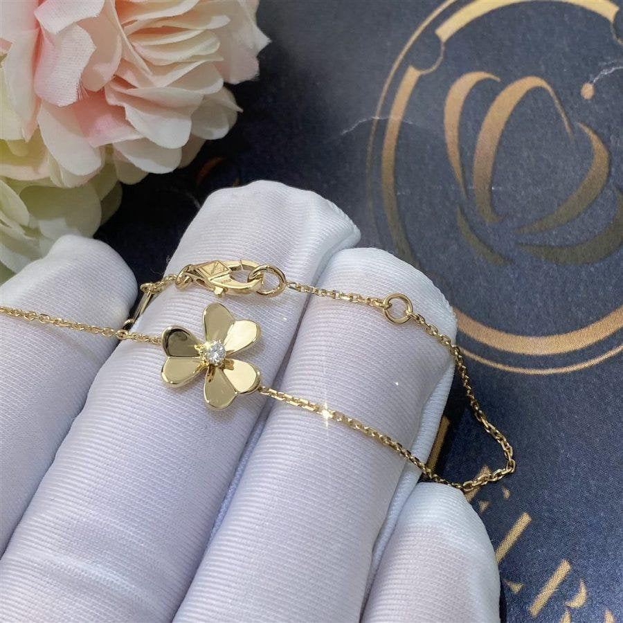 [Clover Jewelrys]FRIVOLE GOLD FLOWER BRACELET