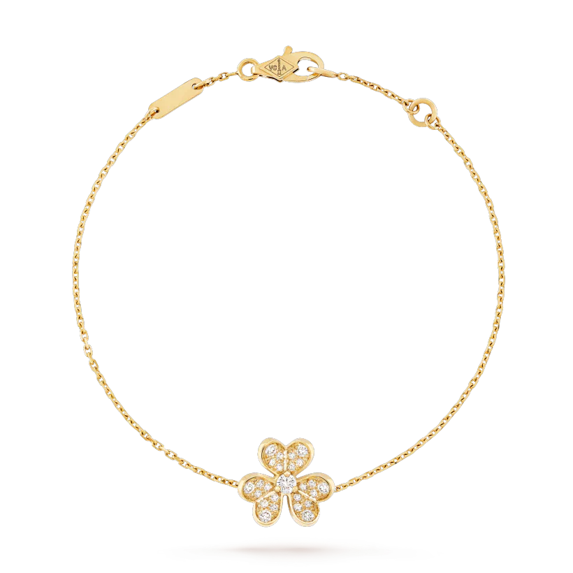 [Clover Jewelrys]FRIVOLE GOLD FLOWER DIAMOND BRACELET