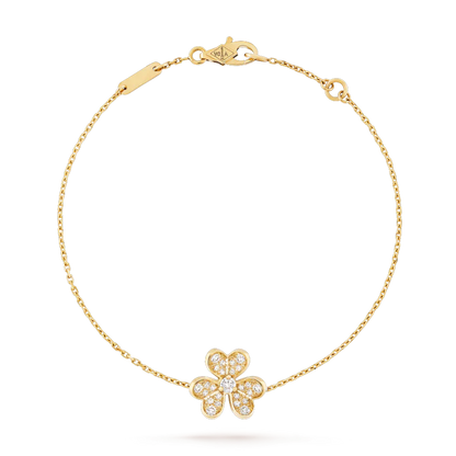 [Clover Jewelrys]FRIVOLE GOLD FLOWER DIAMOND BRACELET