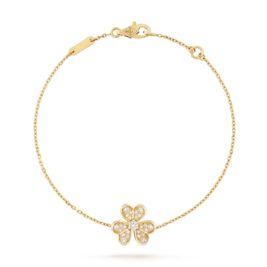 [Clover Jewelrys]FRIVOLE GOLD FLOWER DIAMOND BRACELET