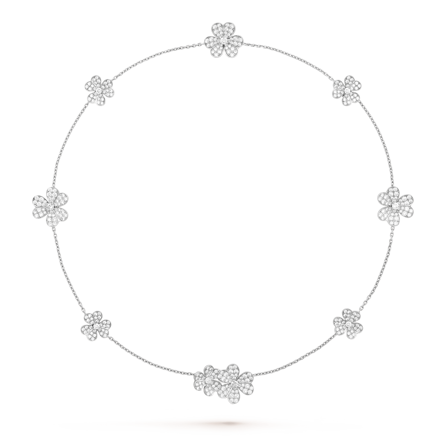 [Clover Jewelrys]FRIVOLE SILVER 9 FLOWERS NECKLACE