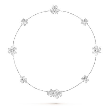 [Clover Jewelrys]FRIVOLE SILVER 9 FLOWERS NECKLACE