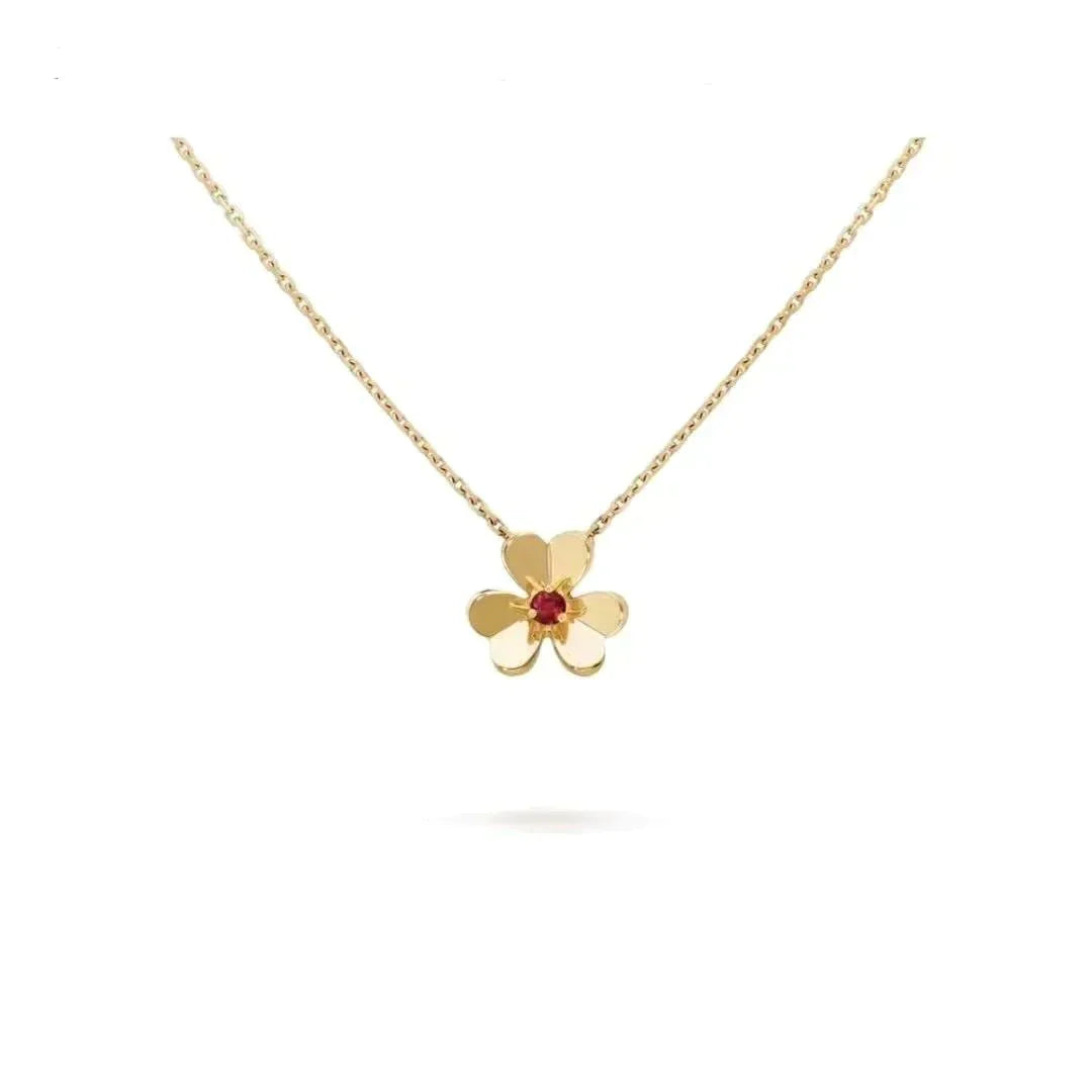 [Clover Jewelrys]FRIVOLE GOLD FLOWER NECKLACE