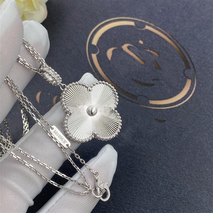 [Clover Jewelrys]CLOVER 25MM SILVER BIG CLOVER NECKLACE