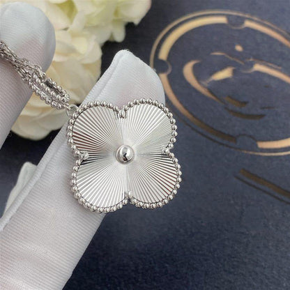 [Clover Jewelrys]CLOVER 25MM SILVER BIG CLOVER NECKLACE